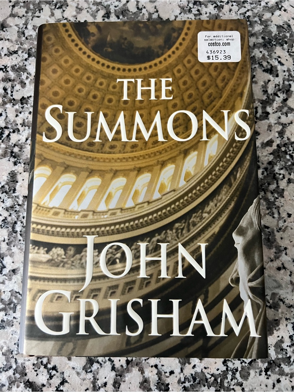 The Summons by John Grisham - Gold & Cream Hardcover